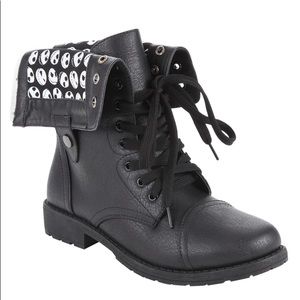 Nightmare Before Christmas Jack Heads Combat Boots